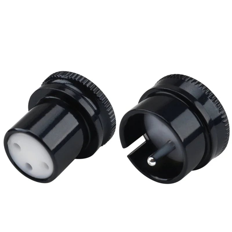 2pcs Copper Protective Cover Dust Cap XLR Balanced Plug Protector Male Plug / Female Plug Dust Cap