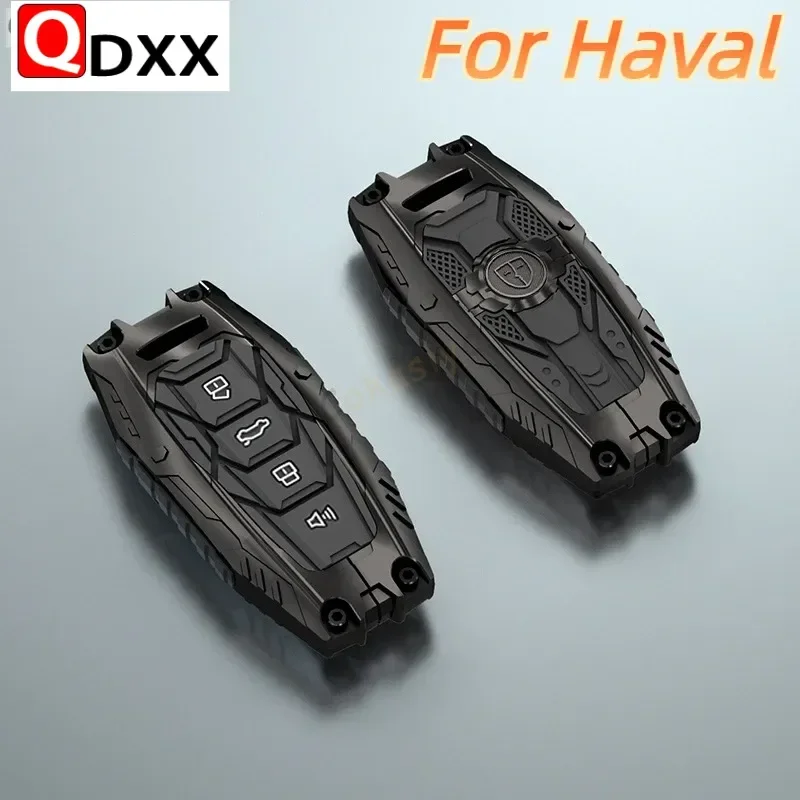 Capa de Chave de Carro com Chaveiro para Haval F7x H6 2023, Haval Jolion, Joico, Jollein, F7, H6, Jolyon, F7H, Dargo - Acessórios de Capa de Chave em Liga Metálica