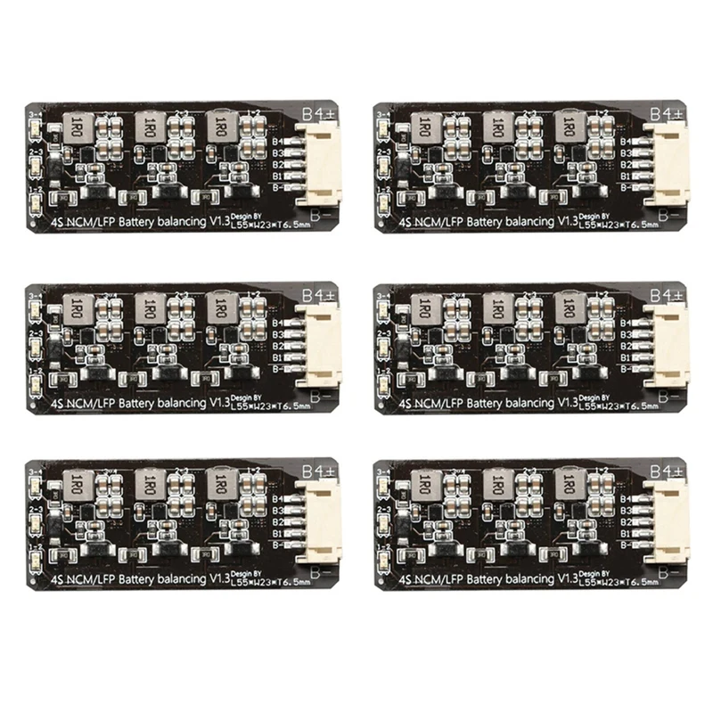 6X 4S Li-Ion Lipo Lifepo4 LFP Battery Active Equalizer Balancer BMS 1.2A Balance Energy Transfer Board