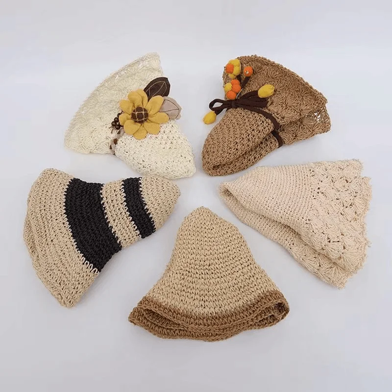 200g 2ply Cotton Raffia Yarn for Hand Crochet Knitting Summer Hats Bags Diy Straw Sandals Fluffy Paper Grass Thread Beige Yellow - view 5