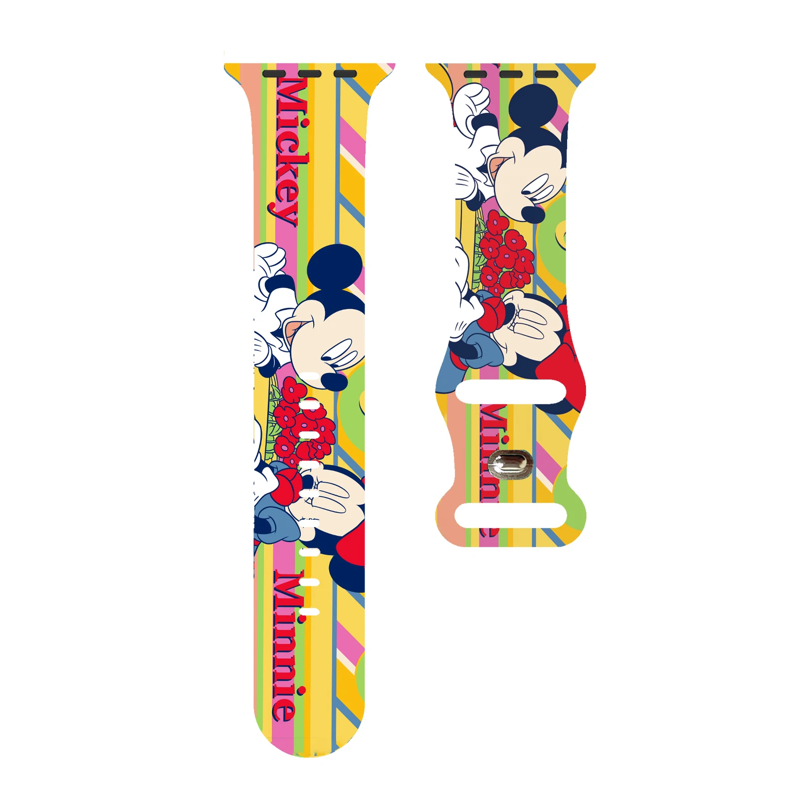 

Disney series Mickey Mouse silicone strap, suitable for Apple Watch 11/10/9/8, interchangeable IWatch 49mm/46mm/44mm/42mm/41mm