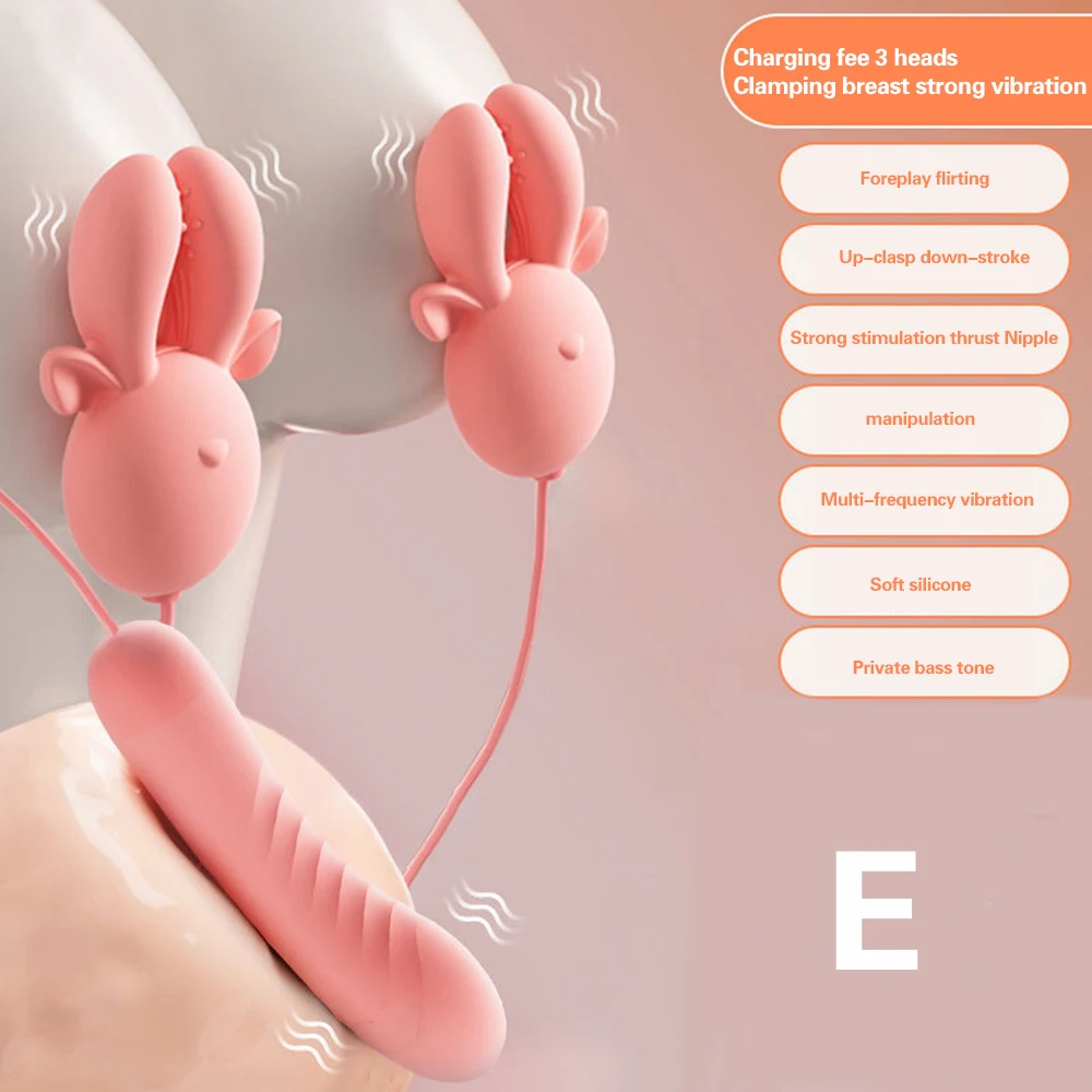 الحلمة المشابك هزاز النساء اللسان لعق قوي مص تدليك الثدي تهتز لعب الكبار الإناث معدات الاستمتاع واللعب الجنسي 18 + #6