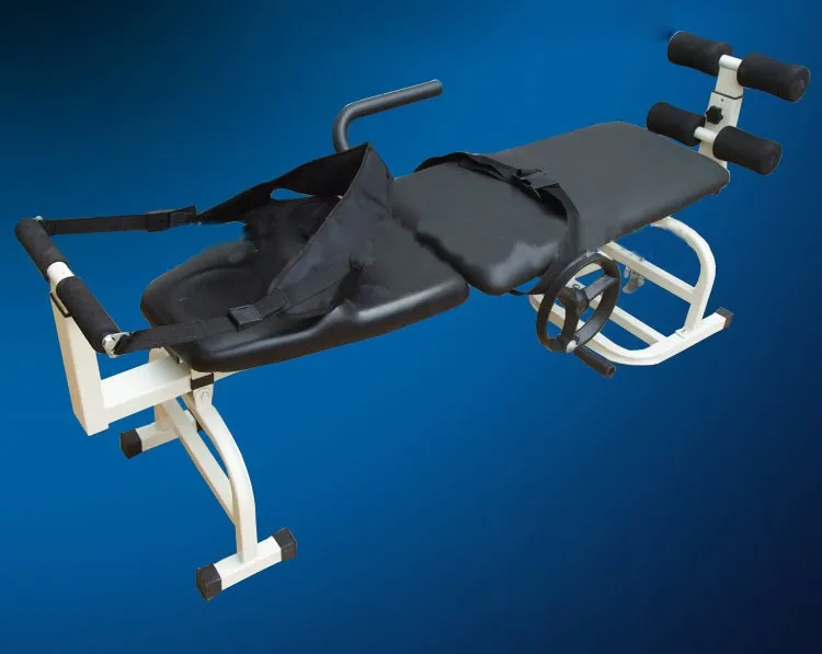 Multifunktionales Körper-Stretch-Bettgerät, verdicktes Stahlmaterial für die Rehabilitation der Lendenwirbelsäule, Traktionsbett, umgekehrter Stuhl