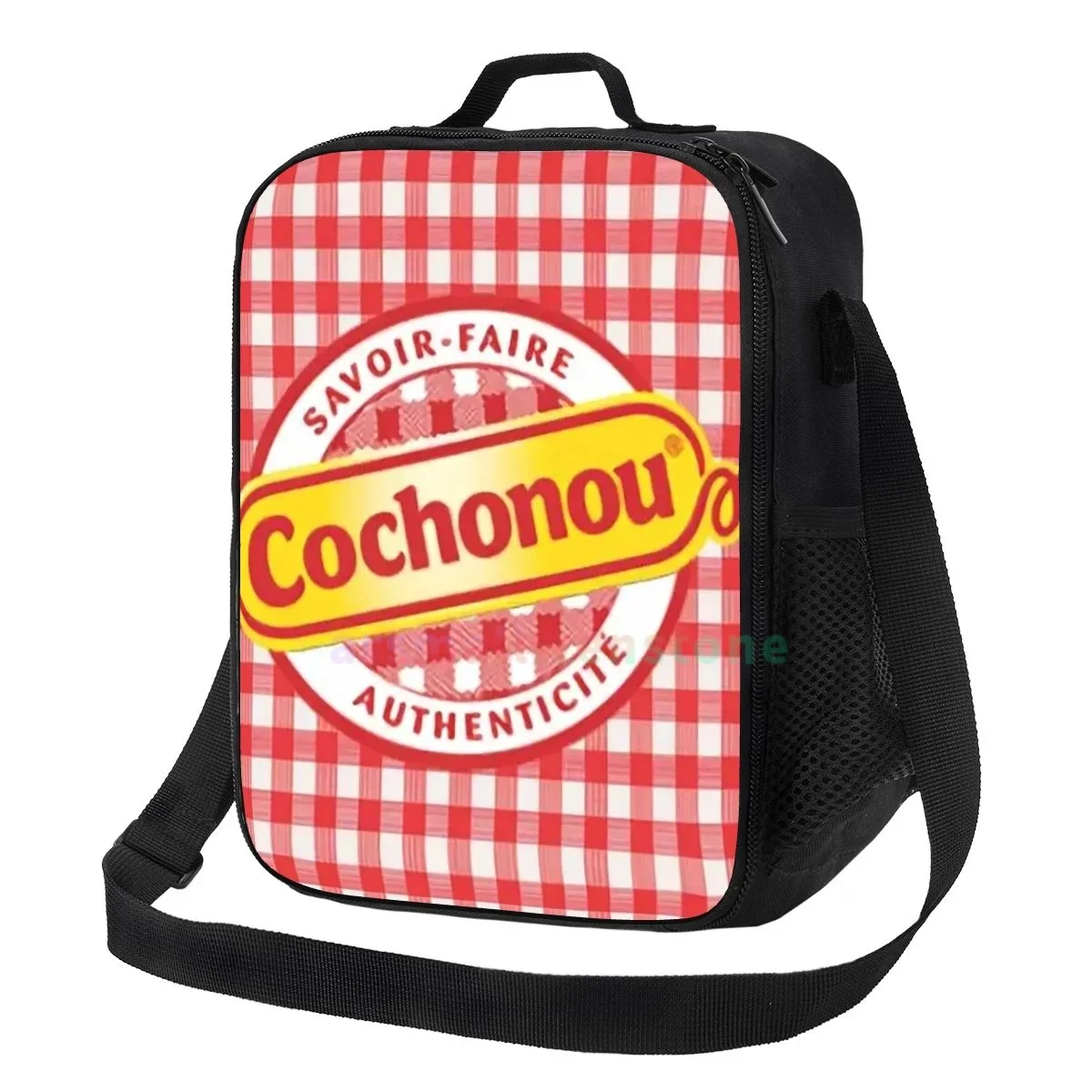 

Cochonou-Saucisson Lunch Bag Portable Thermal Insulated Lunch Box Picnic Multifunction Food Tote for Women