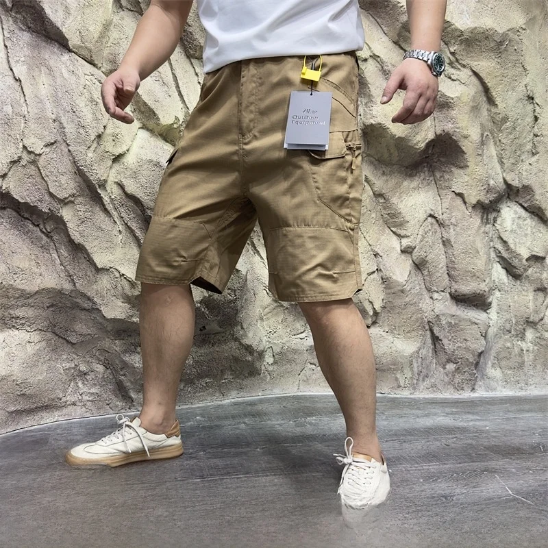 

Youth Casual Breathable Waterproof Men's Workwear orts Summer 2024 Executive Tactical Series Straight Leg ort Pants