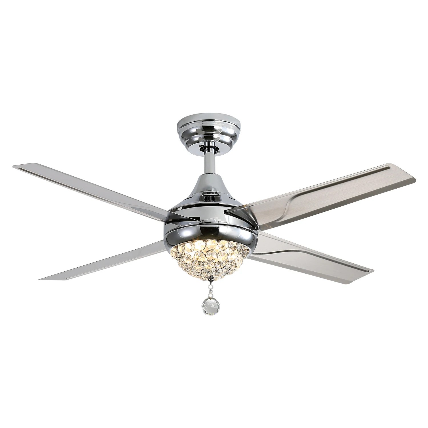 Sofucor Modern 56-inch Ceiling Fan with LED AC Motor 6-speed High wind  and Remote control For Living Room Bedroom