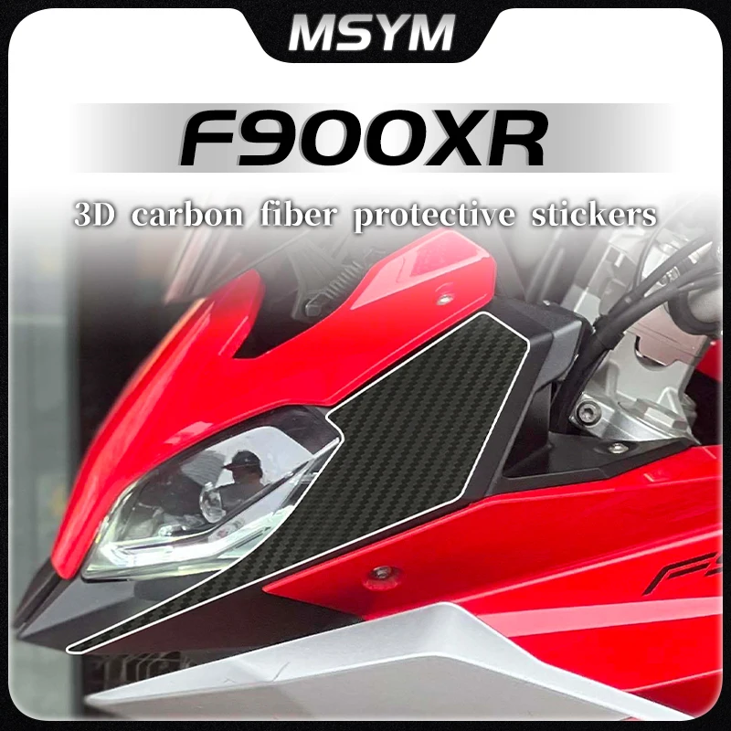 

Motorcycle Stickers 3D carbon fiber protective stickers car body film waterproof decoration For BMW F900R F 900R F 900 R f900r