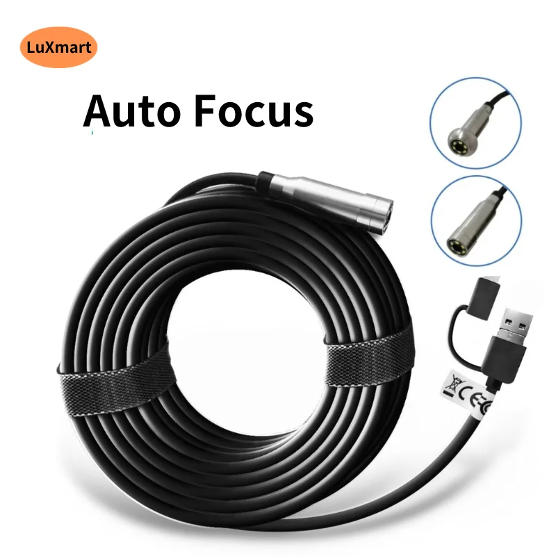 endoscopio para smartphone auto focus borescope led solda de esgoto pesca trabalho subaquatico 15 m 01