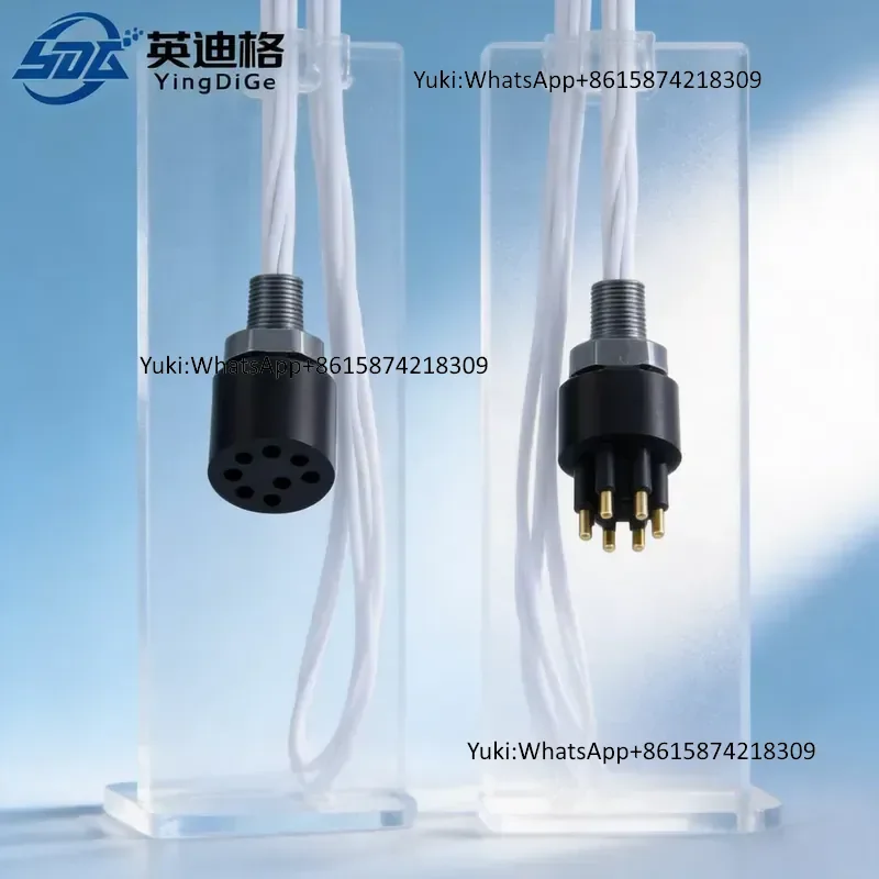 High-Current Deep Sea Waterproof Plug Underwater Connector 8 Pin Male/Female Socket IP68 Standard100-1500vcustomizable Cores