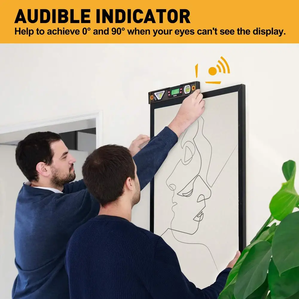 Digital Level Magnetic Mini Tool 3 Inch High Accuracy LCD Display Kit Easy Measuring Angle Slope Surface Hands-Free magnet