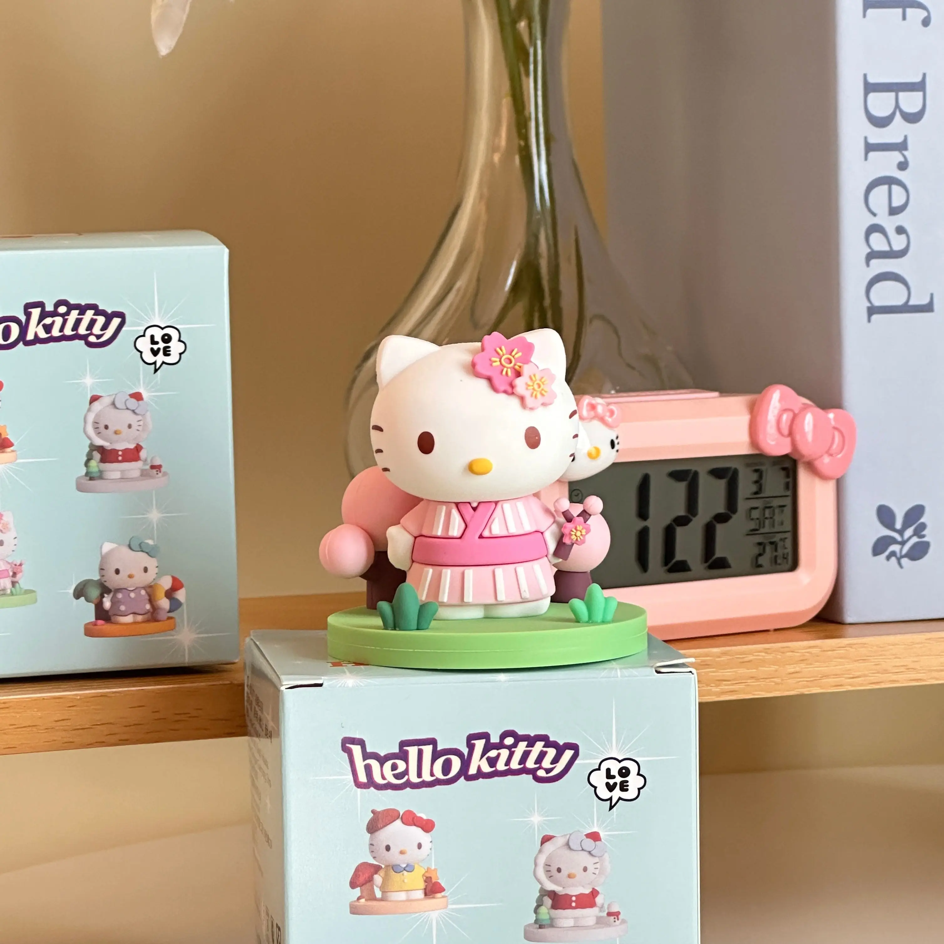 Sanrio Hello Kitty Four Seasons Series Mystery Blind Box Gifts Toy Model Anime Figures Collect Ornaments view 3