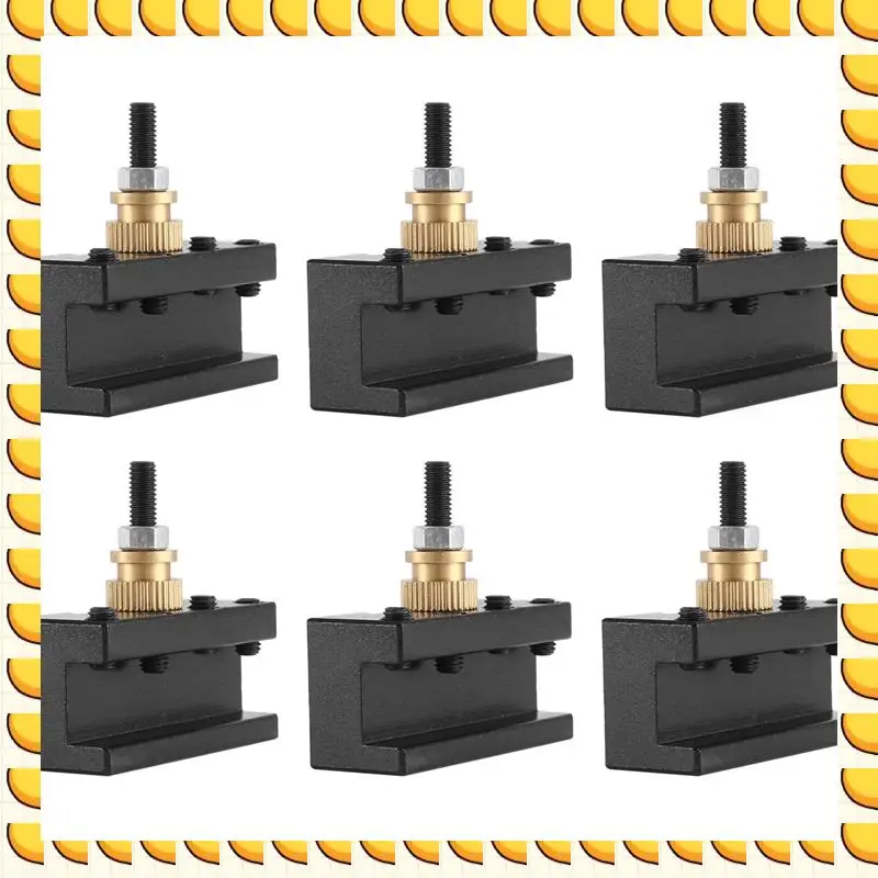 BAAU 6PCS Tooling Package Mini Lathe Quick Change Tool Post & Holders Multifid Tool Holder
