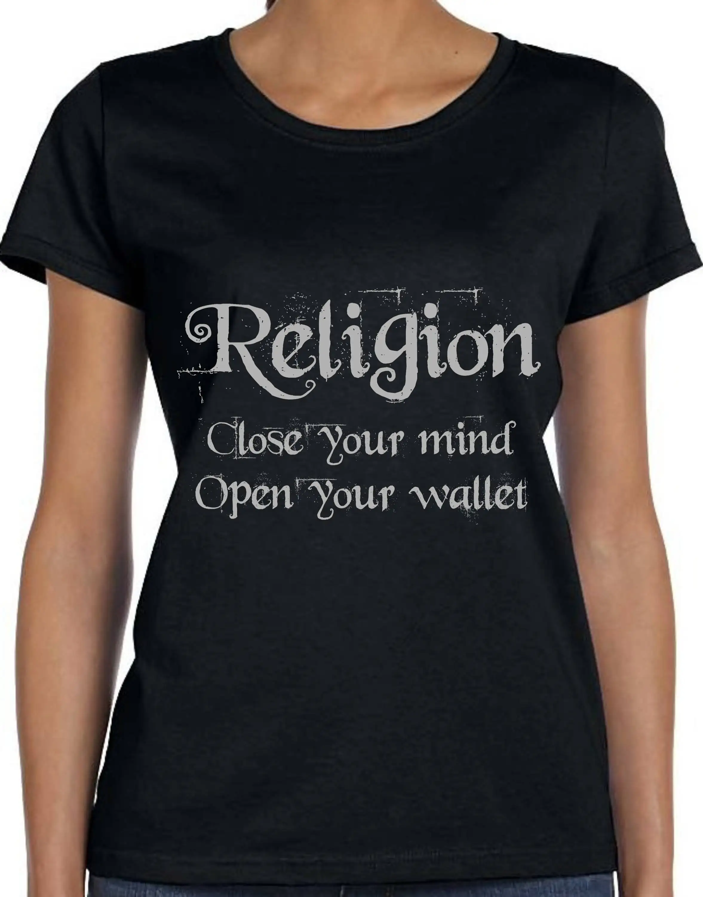 Religion Close Your Mind Open Wallet TH465