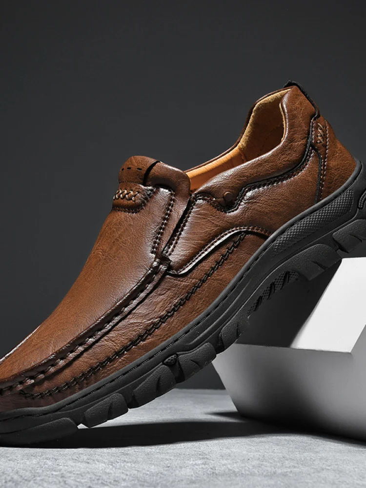 leather-men's-outdoor-casual-shoes-large-size-comfortable-breathable-waterproof-sturdy-sole-round-toe-zipper-closure-fashionable