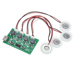 DIY Umidificador Control Kits, Névoa Criador e Driver Circuit Board, 4 Fogger, Módulo de atomização, Desenvolvimento