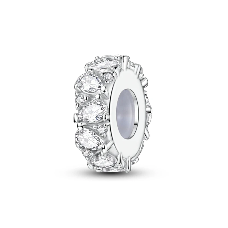 New 925 Sterling Silver Sparkling Zircon With Dazzling Colors Charms Beads For Women Fit Original Bracelet DIY Jewelry Gifts