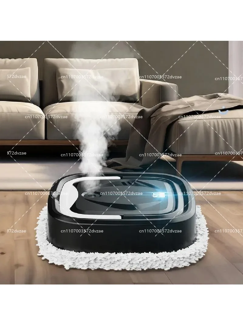 Smart Electric Floor Mop Robot with Spray Mist, Rotary Suction, Wet Dry Mopping Cleaner for Home