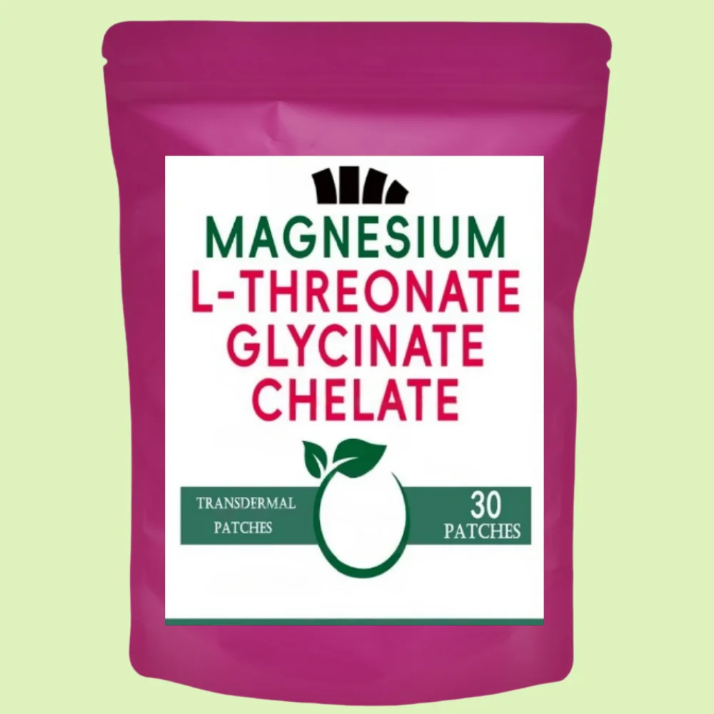 30 Patches 3in1 Magnesium L-threonate Transdermal Patches Extra Strength, Bone And Muscle Health