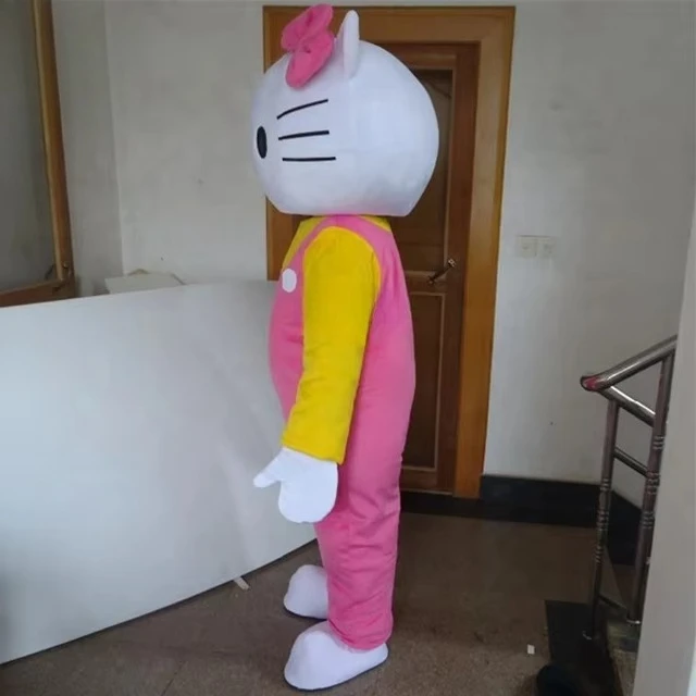 Miniso Hello Kitty mascotte kostuum cartoon anime cosplay pluche volwassen Halloween Party aangepaste roze jurk prestaties show