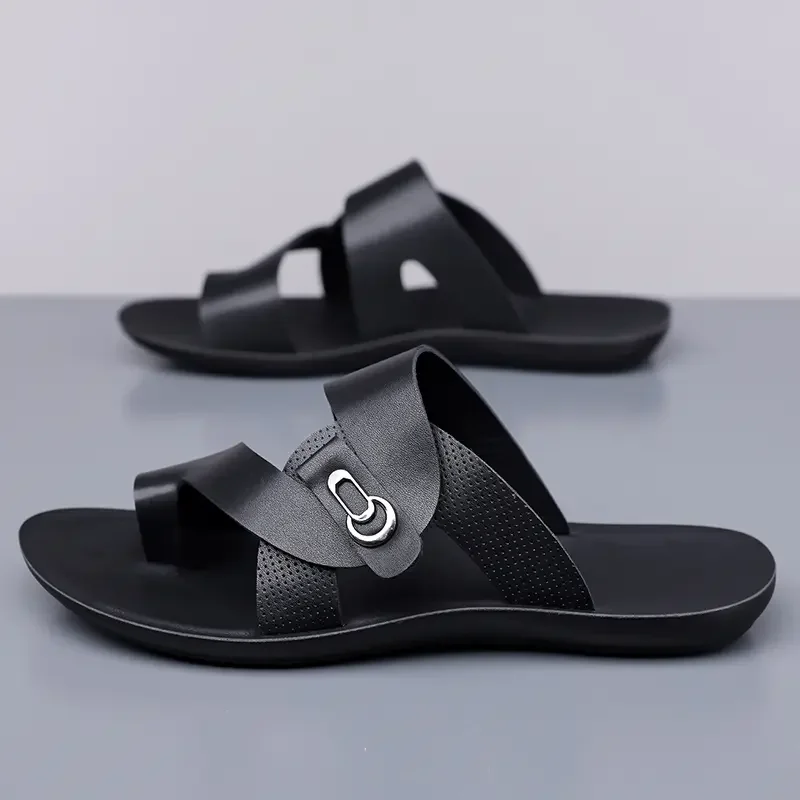 Summer Men Sandals Open Toe Flat Mens Casual Shoes Outdoor Walking Sandals for Men Beach Shoes Sandalias Hombre Men Slippers