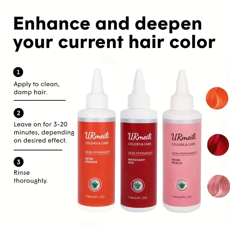 مجموعة جديدة احترافية جميلة لون شعر شبه دائم مع أضرار صفر لجميع أدوات الشعر، مناسبة للنساء والرجال