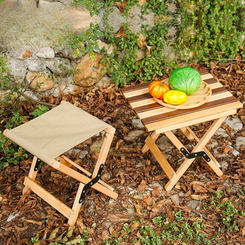 

Outdoor Folding Chair Portable Pony Stool Retractable Fishing Stool Table and Chair Dual-purpose Leisure Products