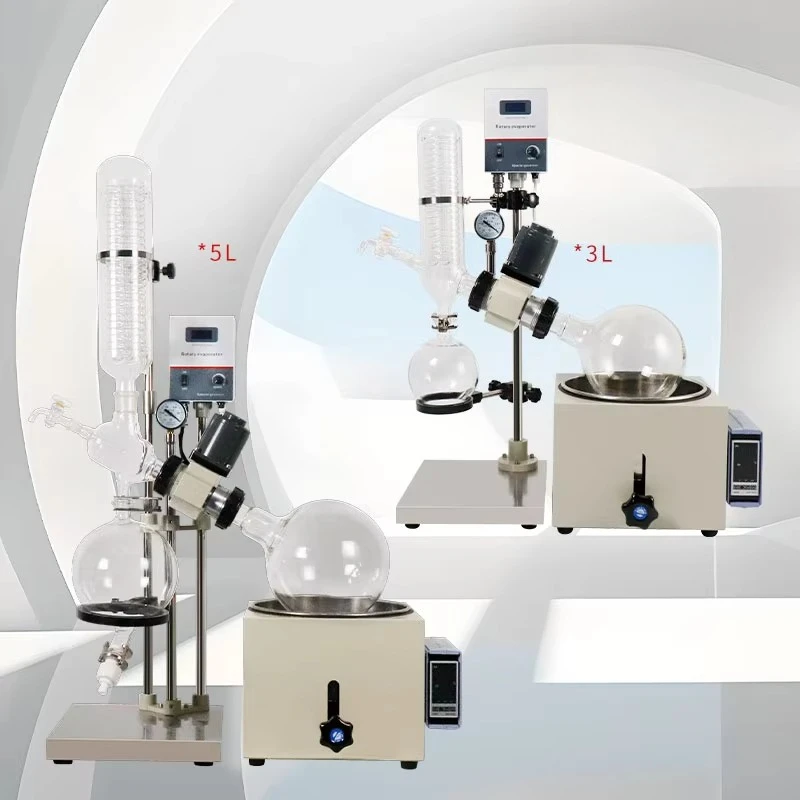 Manual lift rotary evaporator 1-50L glass distillation extractor