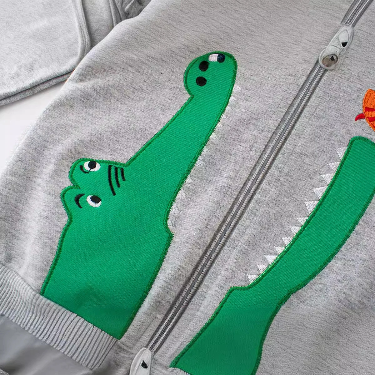 OVTRB Kids Boys Hoodies Toddler Dinosaur Zip Up Sweatshirt Cotton Long Sleeve Hooded Jackets Coat Casual Fall Outfits image 3