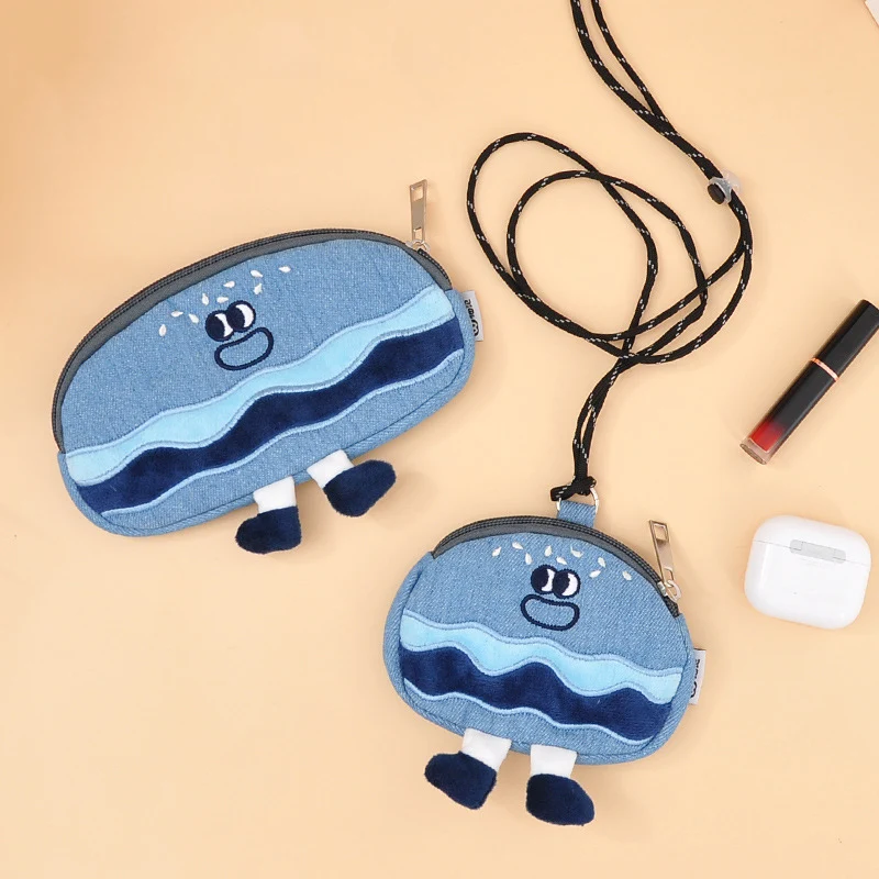 Cute Cartoon Cowboy Hamburger Quirky Creative Students Pen Bag Storage Bag Stationery Bag Girls Earphone Bag Change Card Bag