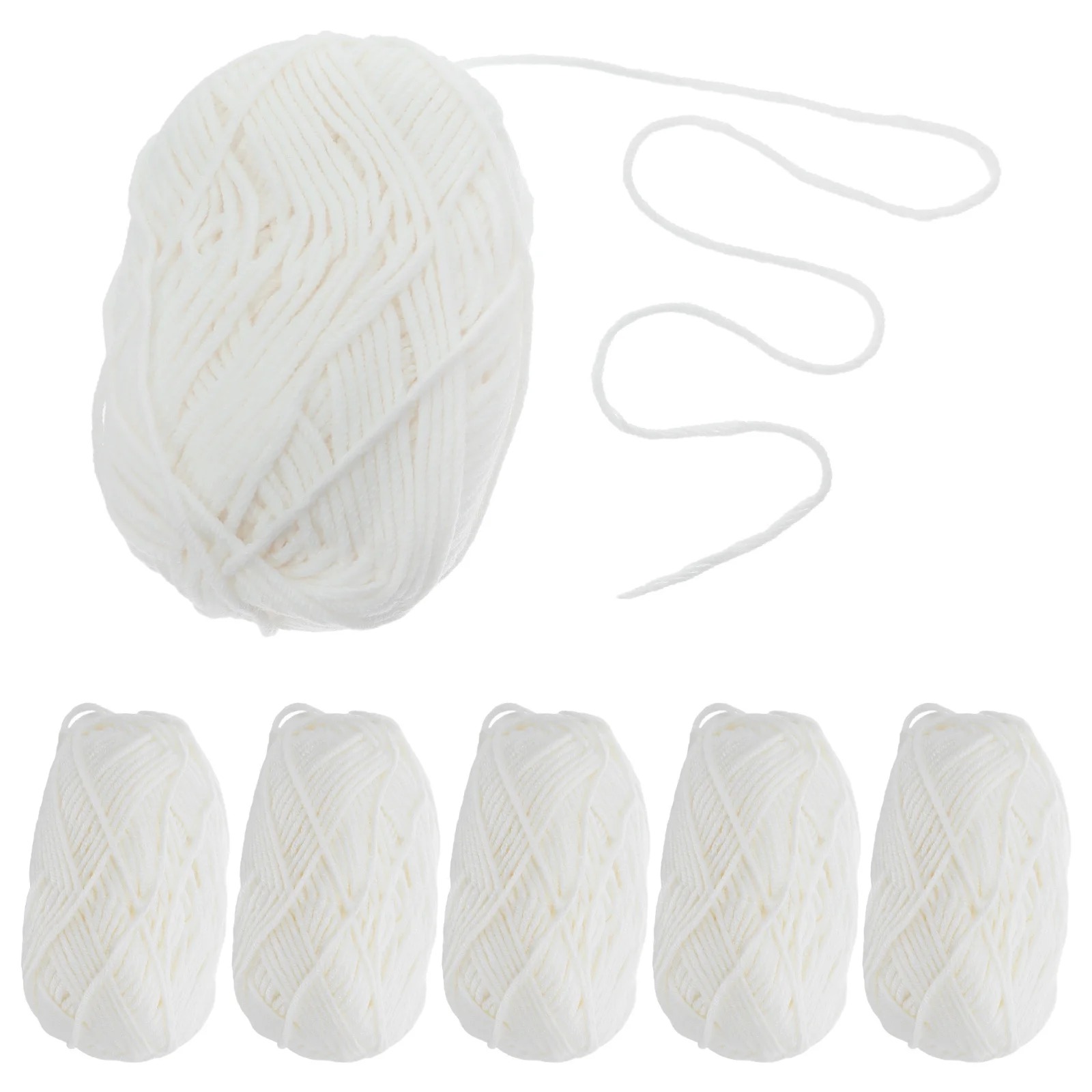

6Pcs Milk Cotton Yarn Soft Skeins for Crochet Knitting DIY Blanket Sweater Hat Amigurumi Projects Beginner Craft Yarn Set