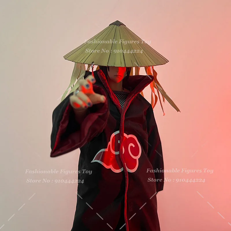 1/6 الرجال الجندي اوتشيها مادارا سترة واقية اوتشيها ايتاشي أكاتسوكي رداء ناروتو الأحمر سحابة عباءة صالح 12 بوصة عمل الشكل الجسم