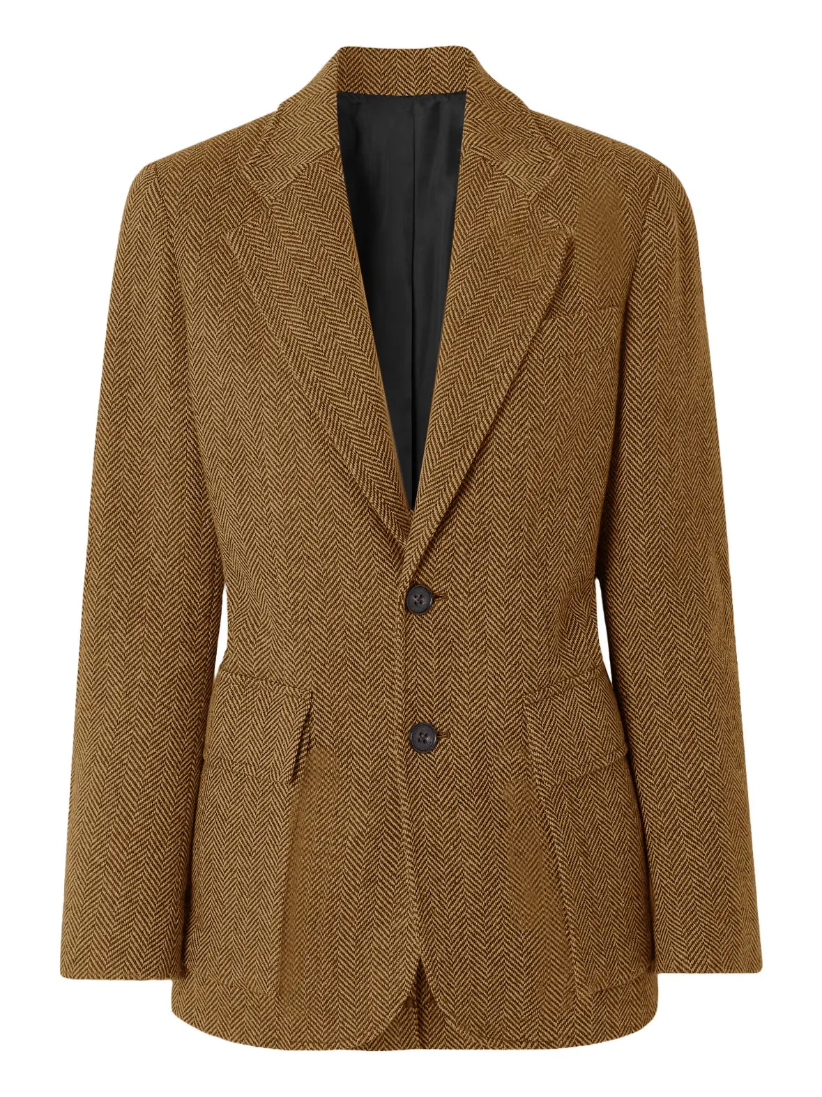 معاطف رياضية كلاسيكية للرجال على الطراز البريطاني الرجعية سترة تويد متعرجة للرجال بقصة ضيقة سترة بدلة واحدة الصدر للخريف والشتاء #6