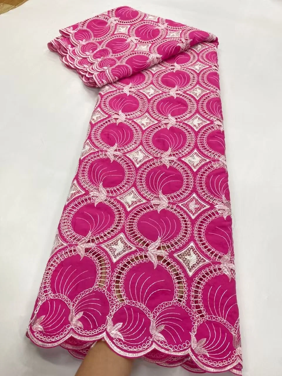 

2025 Высокое качество Африка нигерийский тюль кружевная ткань с блестками для свадебного платья шифон вечерние гипюр шитье хлопок JL488 5 ярдов