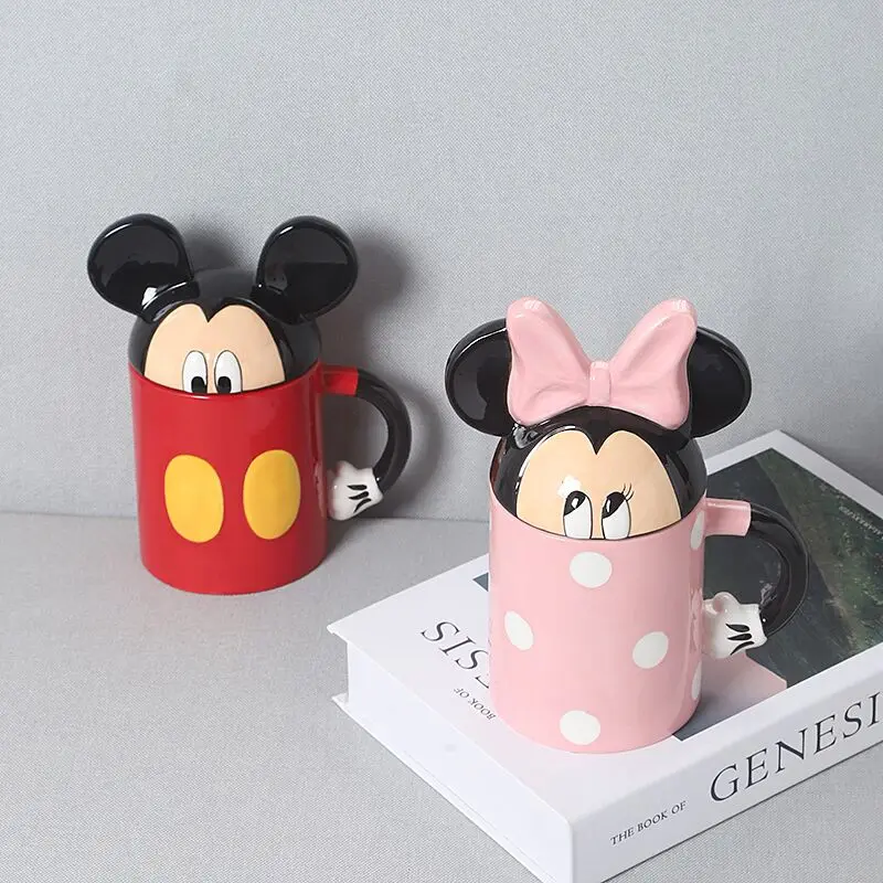 

Disney cartoon cute Mug Minnie Mickey Mouse Ceramic Cup Drinking Cup Donald Duck Cup