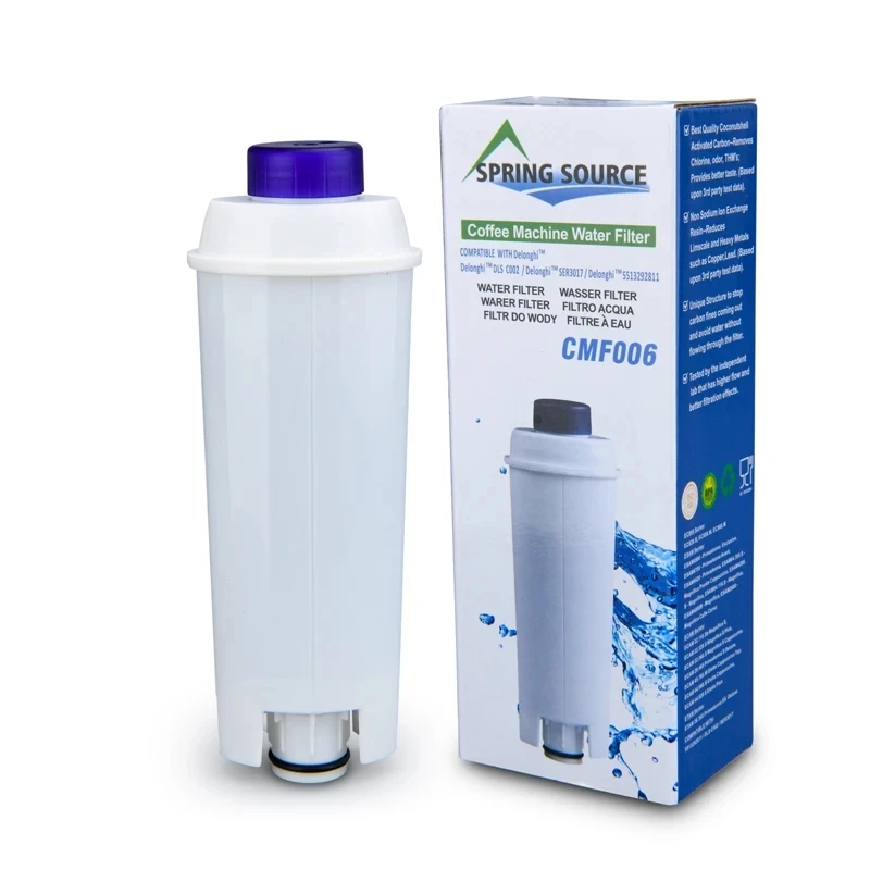 TÜV SÜD Certified DLS C002 Coffee Water Filter, Compatible with De\'Longhi 5513292811, CFL-950, SER3017, ECAM/ESAM/ETAM Series,
