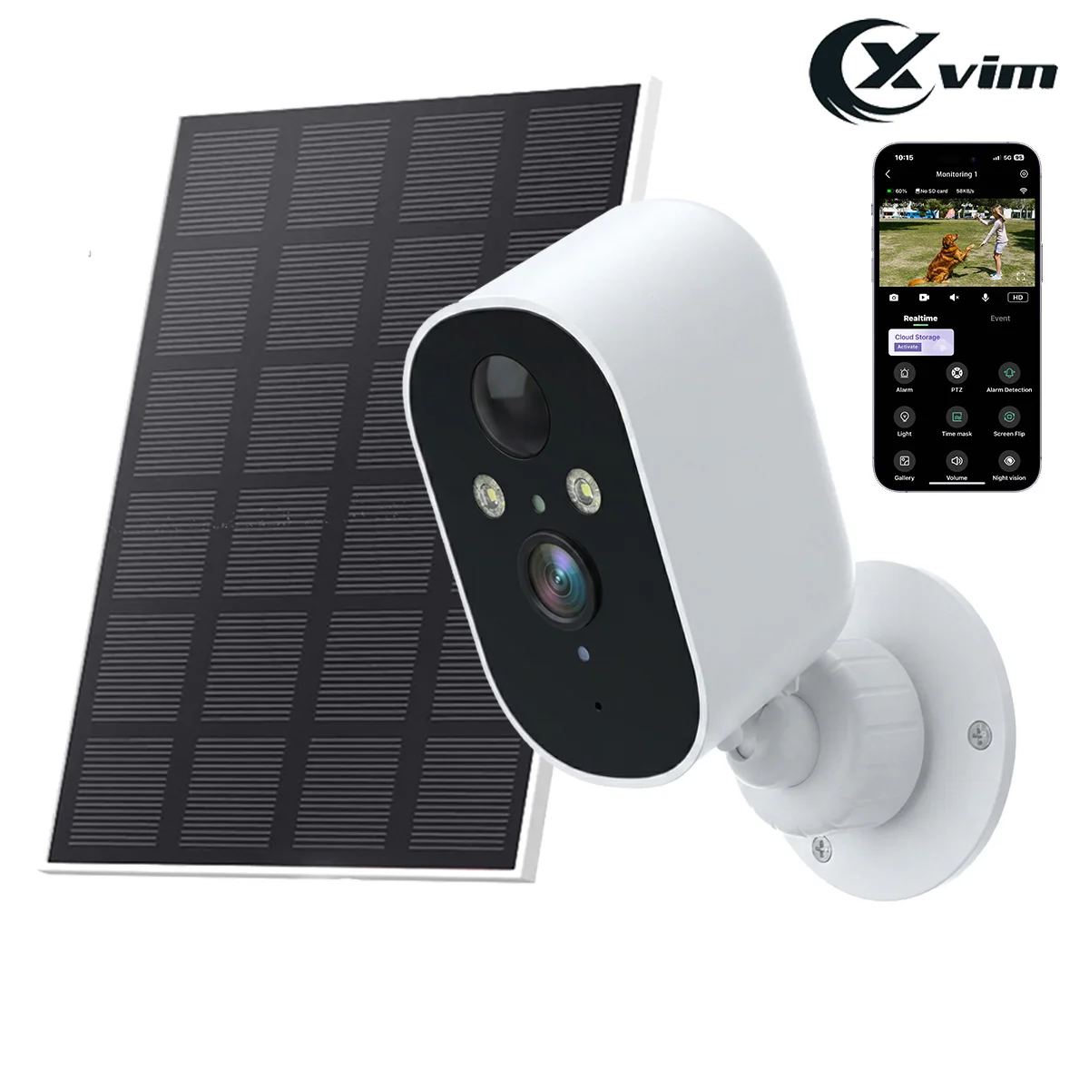 

2K Solar Security Camera Outdoor Wireless WiFi Human Detection IP Camera Waterproof Solar Powered Battery Camera