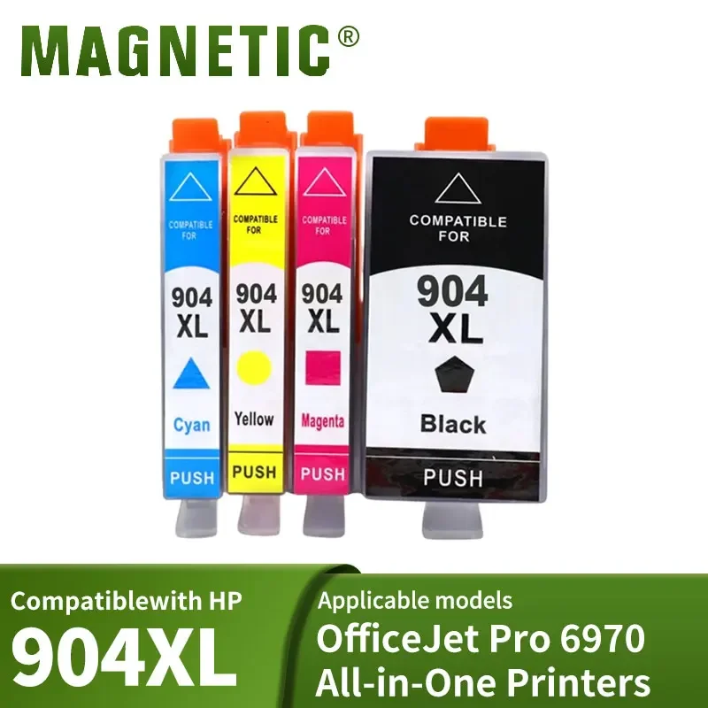 4 Pack For HP 904XL Compatible Ink Cartridge For HP 904XL hp904 hp908 for Officejet Pro 6960 6970 Impressora in South America