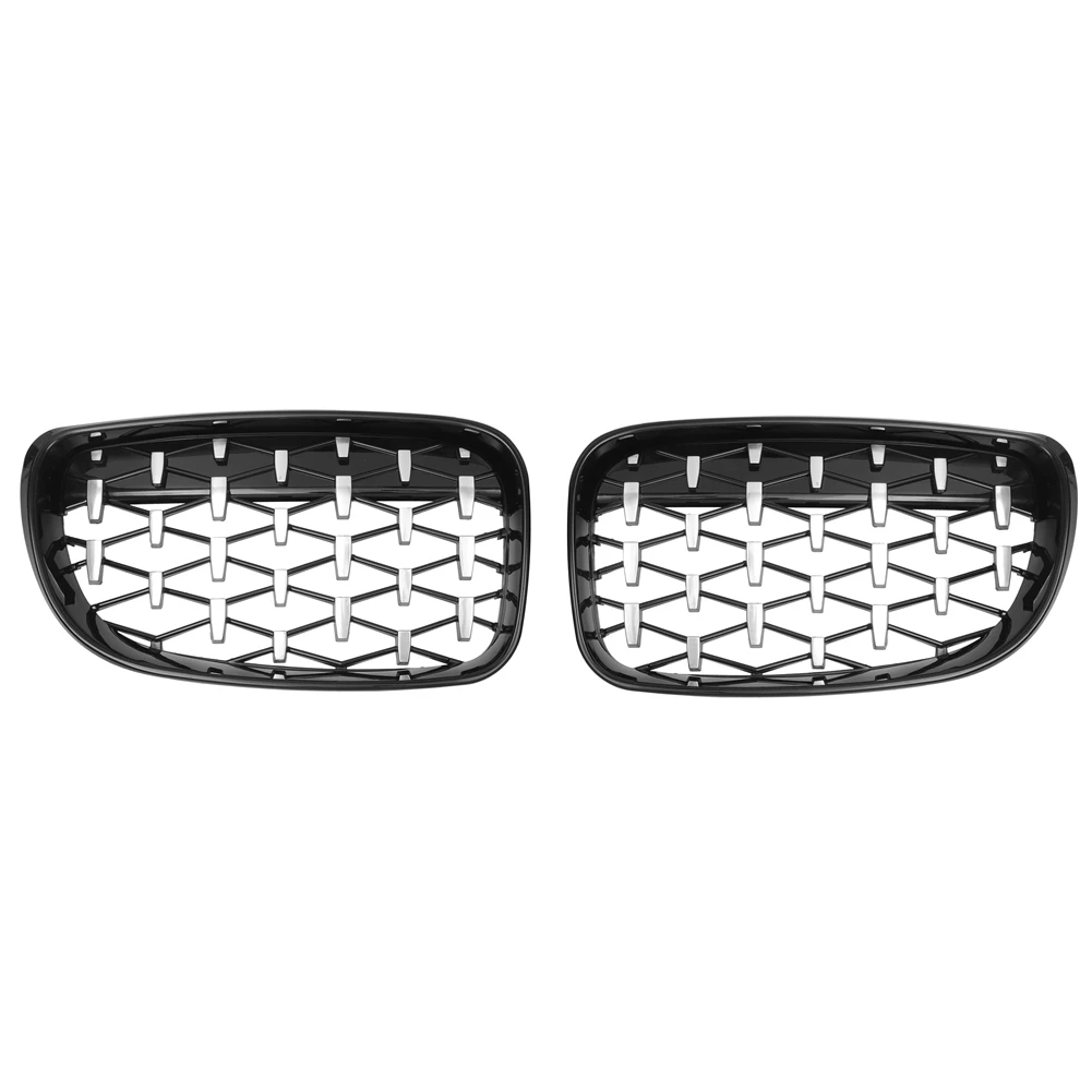 Front Hood Bumper Grille Grill for 1 Series E87 E88 128i 135i 2008-2011 ,51137166439 51137166440 Black&Chrome