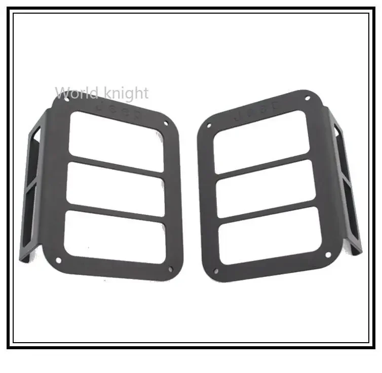 Taillight Lamp Decoration Cover Guard Trim Decal for Jeep Wrangler JK 2007-2017 2/4-Door Car Exterior Accessories Iron Black