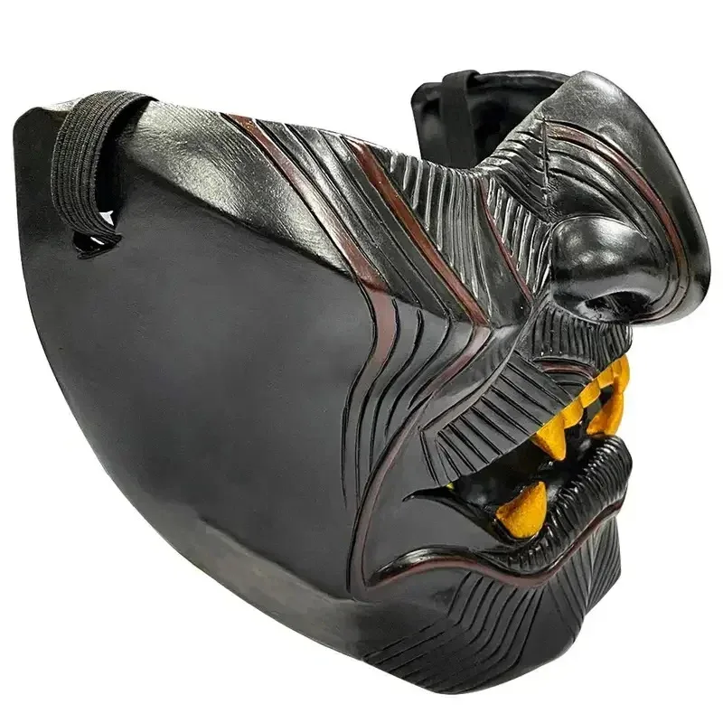 شبح تسوشيما جين ساكاي تأثيري نصف الساموراي المحارب الوجه هالوين هانا قناع الديكور الطرف الدعامة الراتنج gh;0