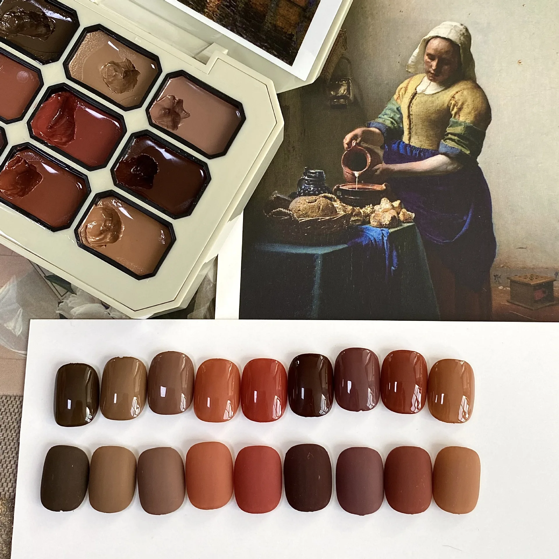 9 Farben feste Nagelgel-Palette Soak Off UV/LED Nagellack Lack Salon Gel Maniküre Lack Jelly Salon Gel Semi Permanent Hybrid – Detail 4