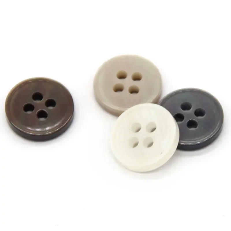 DOTOLLE 9/10/11/13mm Pearl Shell Light Resin Shirt Buttons For Clothes Fashion Dress Chiffon Flax Decorations Sewing Accessories