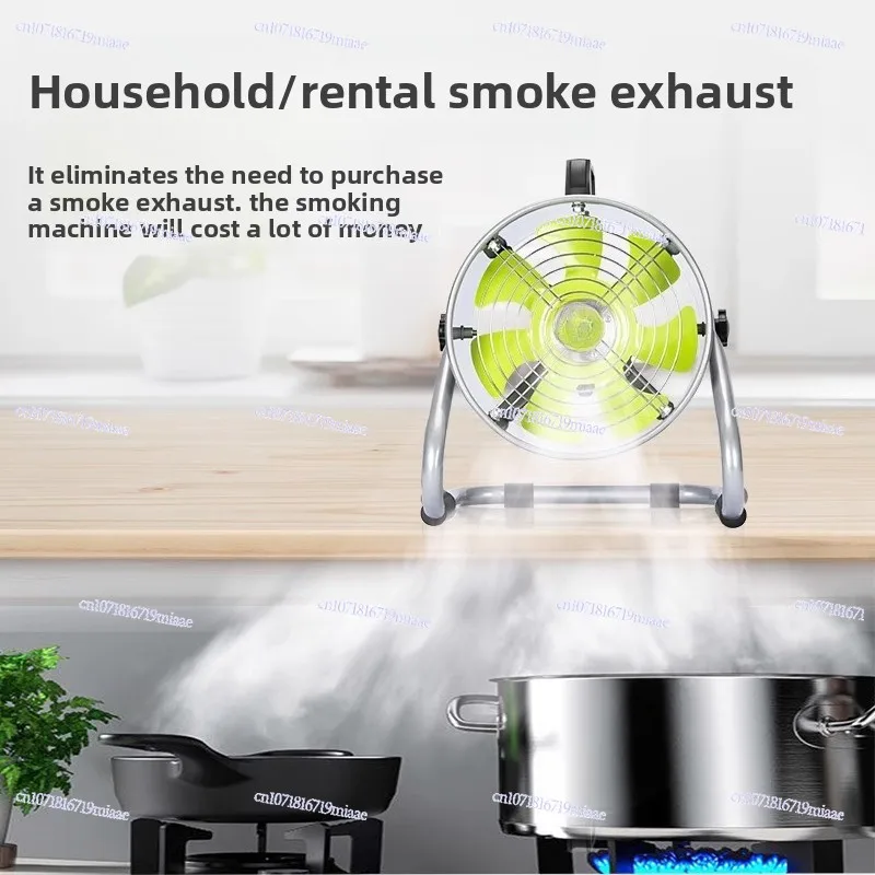 Installation-free mobile rental range hood ventilation and exhaust fan