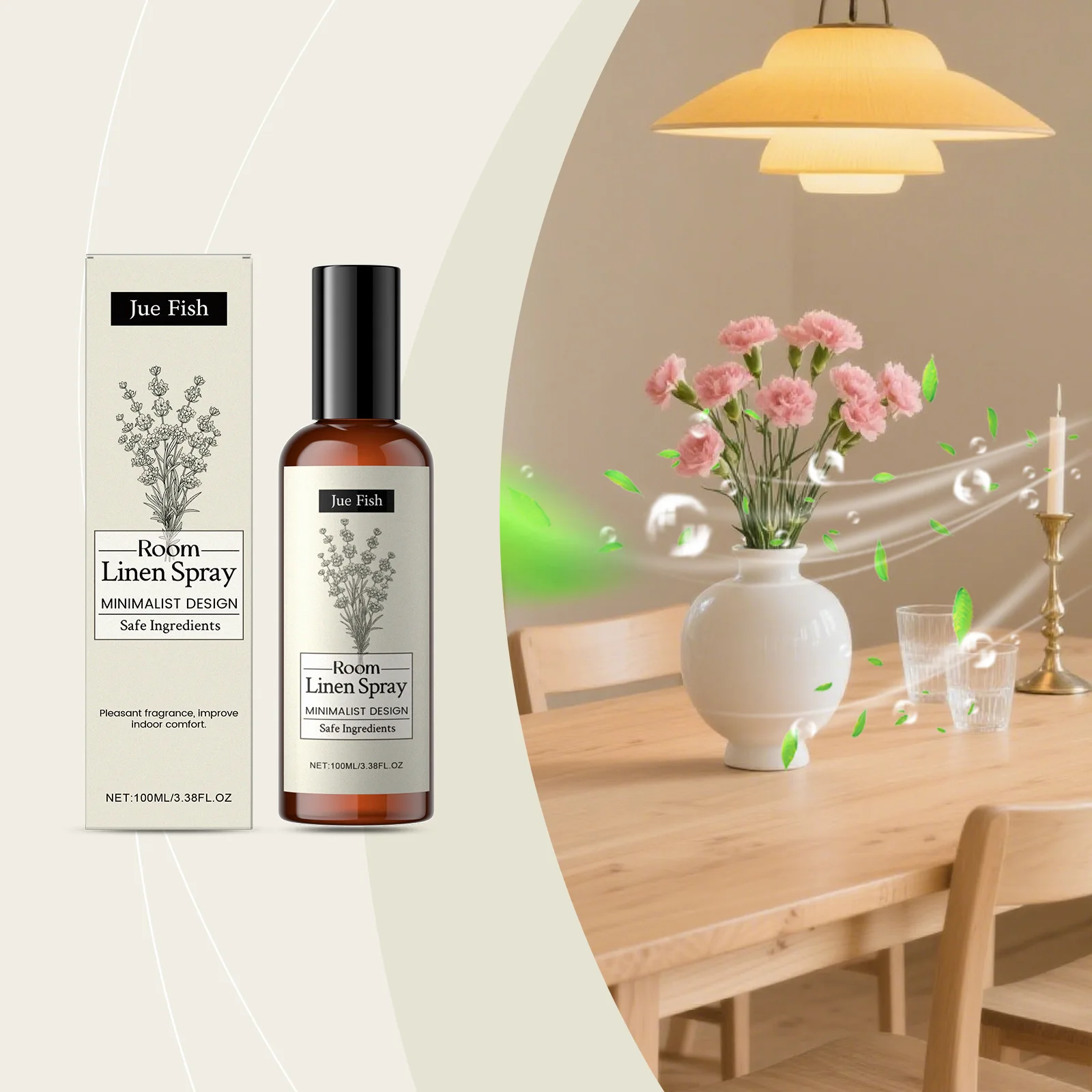 Indoor Lavender Room Fabric Spray Long Lasting Air Freshener Instant Odor Eliminator For Home Office Fresh Scent Deodorizer