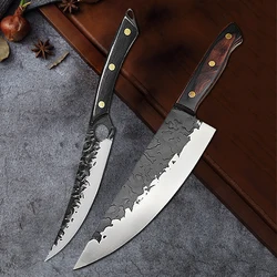 Forged Kitchen Meat Cleaver Japanese Chef Knife Sharp Butcher Boning Slicing Cutting Beef Sushi Knife Cooking Tools