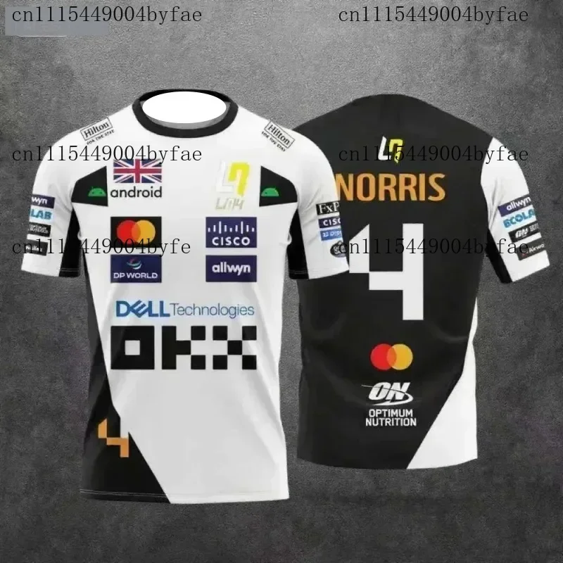 2026 McLaren Lando Norris Racing Suit Style T-shirt No.4 81  Breathable Classic Design for Fans Daily Outdoor Family Kids Tees