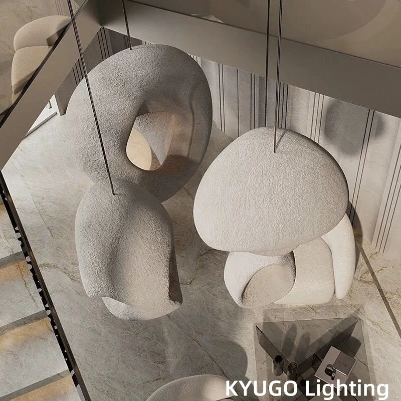 Lampade a sospensione Wabi Sabi Villa Scale Caffè Soffitto a LED Ristorante Negozio Loft Art Tavolo da pranzo Bar Lampada a sospensione Apparecchio Lustro