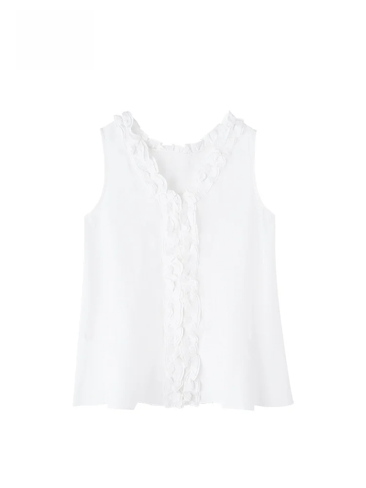 

GOFAR, новый летний свободный женский жилет Svel irt 4909, V-ne, стандартной длины, однотонный, китайское происхождение