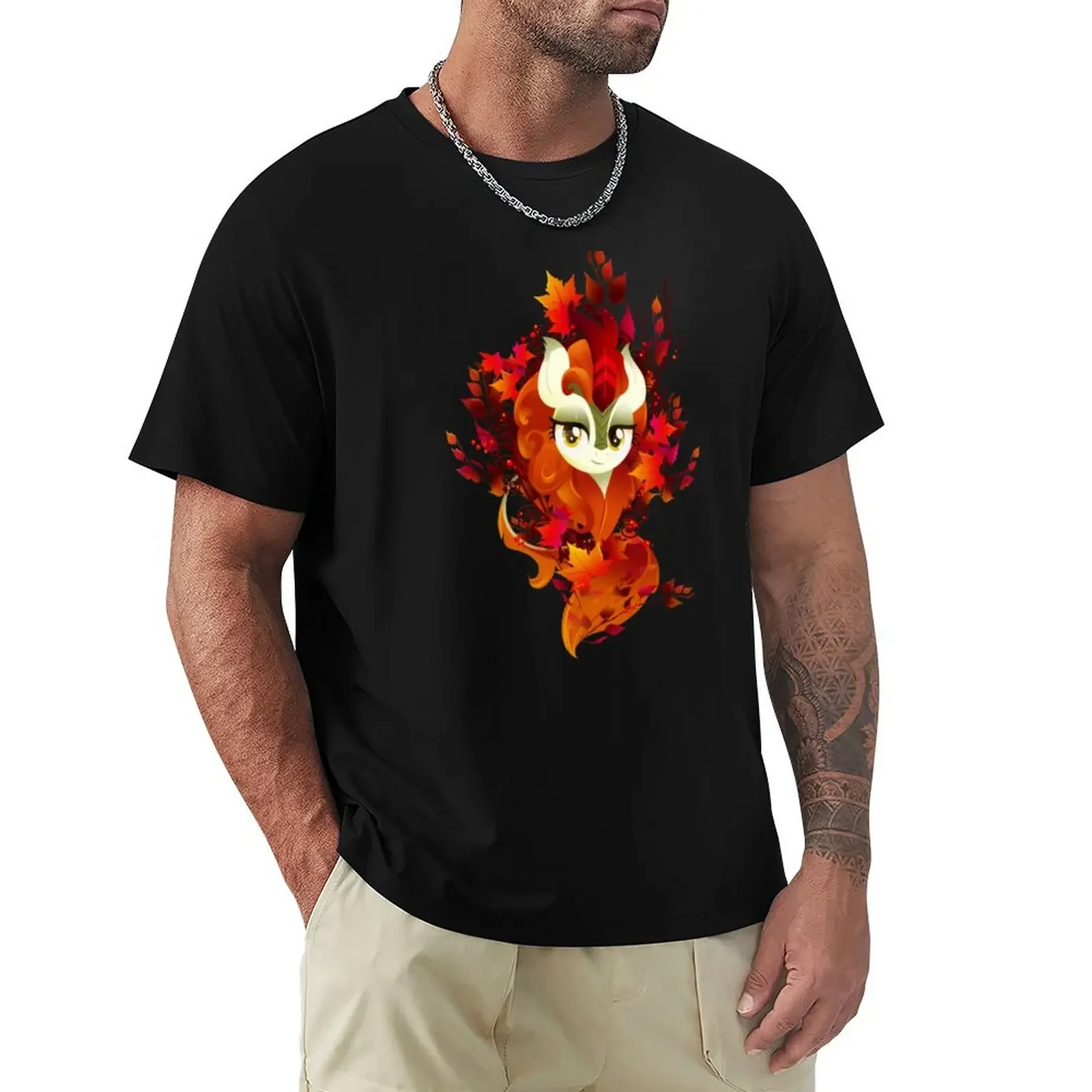 Autumn Blaze T-shirt boys whites heavyweights oversizeds anime clothes mens graphic t-shirts pack