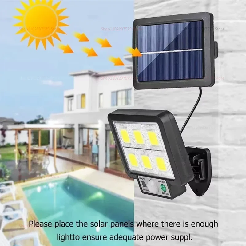 Outdoor Solar Lights LED Sunlight Wall Lamp Spotlights Waterproof Decorative Lighting for Pathway Patio Landscape Illumination